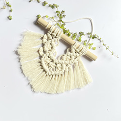 Macrame中小掛毯 掛飾【 Macrame Wall Hanging】愛心 第2張的照片