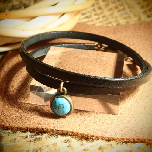 MUZE TURQUOISE LABEL ×GARA - SID DOTS WRISTBAND(TURQUOISE