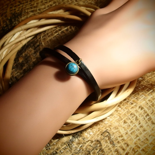 MUZE TURQUOISE LABEL ×GARA - SID DOTS WRISTBAND(TURQUOISE
