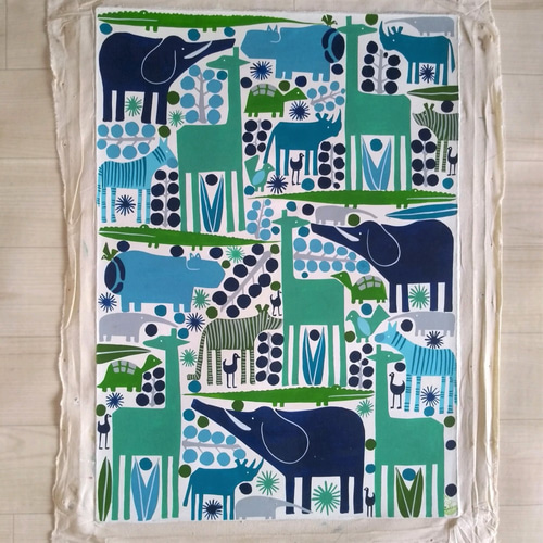 アフリカ絵画『 Animal puzzle 2 』ティンガティンガ by Zuberi 70