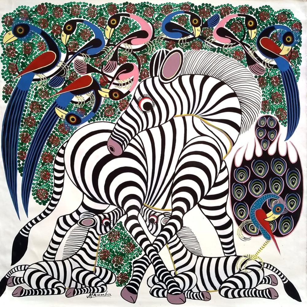 ティンガティンガ ポストカード 板 絵画 6点セット アフリカ ケニア