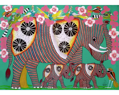 『 Simba 』アフリカ絵画 70*50cm Simba 』アフリカ絵画 70*50cm