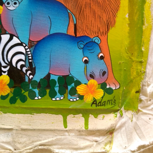 ☆50%off☆ アフリカ絵画『 Big 5＆ Animals 』ティンガティンガ