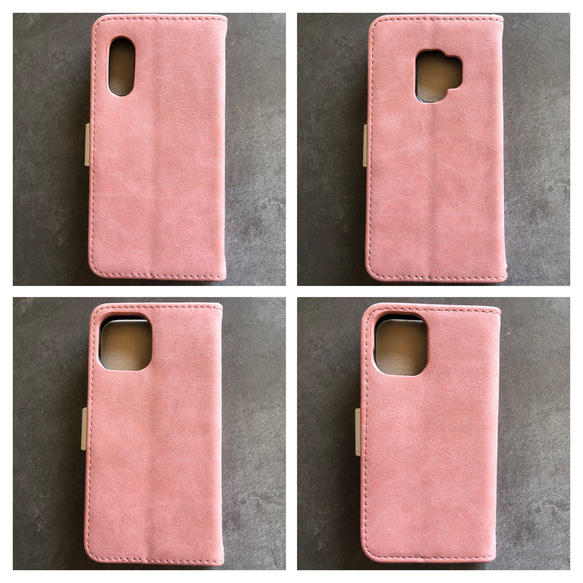 スウェード調/バイカラー/iPhone8/iPhone SE2/iPhone 12/Android/手帳型 11枚目の画像