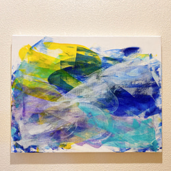 額装絵画☆アメリカで版画化☆花の絵 花 フラワー 版画 ブルー