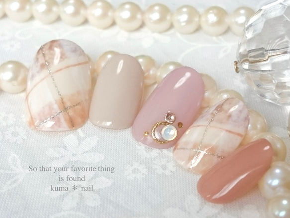 うゆ ホワイトチェック チークネイルチップ うゆ ホワイトチェック チークネイルチップ うゆ ホワイト