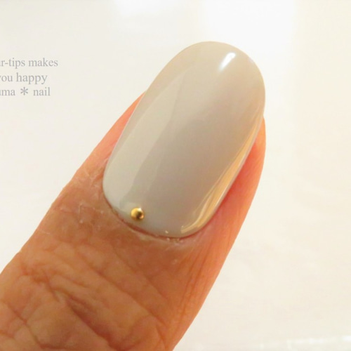 No.206 ぷっくりニットネイル×クリアMix ネイルチップ（つけ爪） kuma