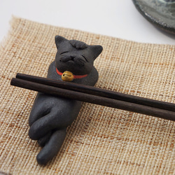 ◆くつろぐ黒猫【お箸置き】 3枚目の画像