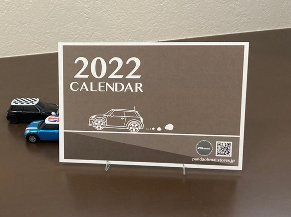 2022年 卓上カレンダー 世界を旅するBMW MINI ミニクーパー 2枚目の画像