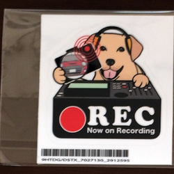 ラブラドールレトリバー 犬 ドラレコステッカー 2枚目の画像