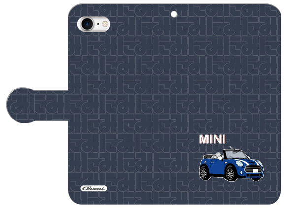 MY MINI -D ミニクーパー スマートフォン ウォレットケース 2枚目の画像