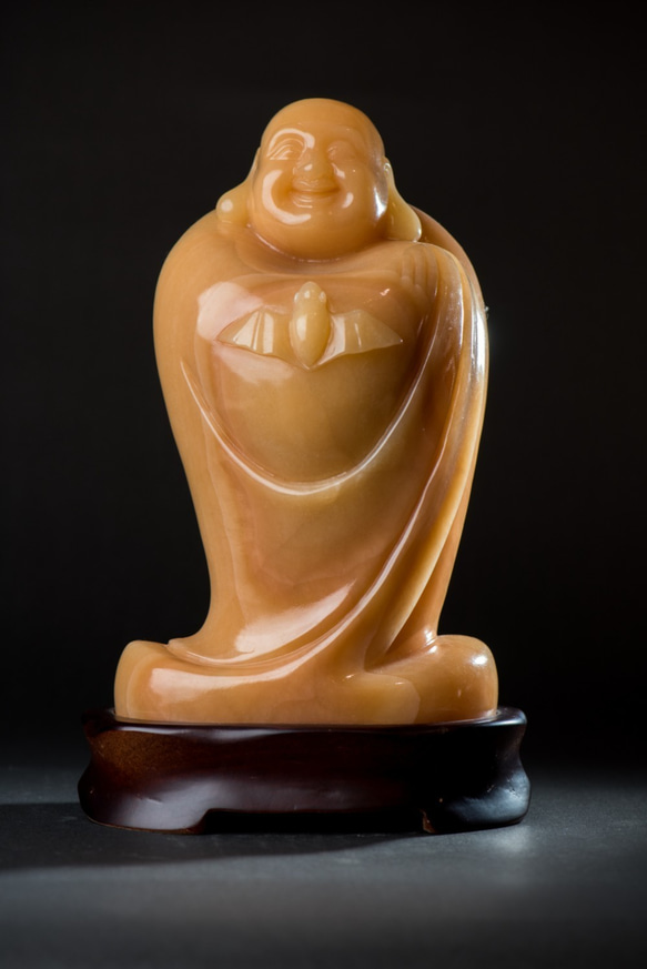 【ARTFINITY™】Golden Jade Maitreya (longevity and blessing) 3枚目の画像