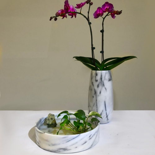 可なりの大作です。花瓶 ARTFINITY 大藝石代 】Marble Vase/Multi-functional/Home