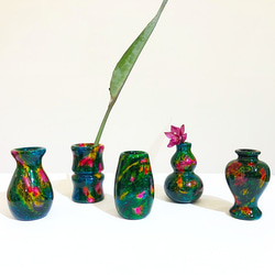 【大藝石代 ARTFINITY】Rainbow Jade Craft Vase 1枚目の画像