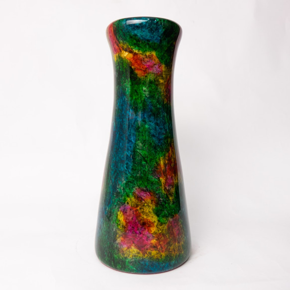 【大藝石代 ARTFINITY】Rainbow Jade Craft Vase 2枚目の画像