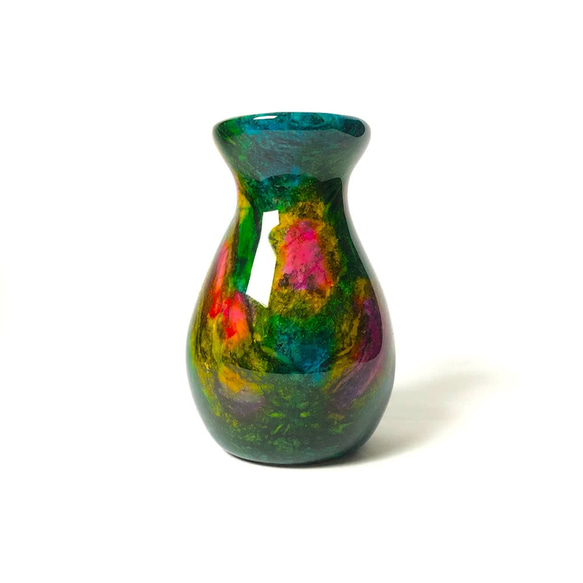 【大藝石代 ARTFINITY】Rainbow Jade Craft Vase 3枚目の画像