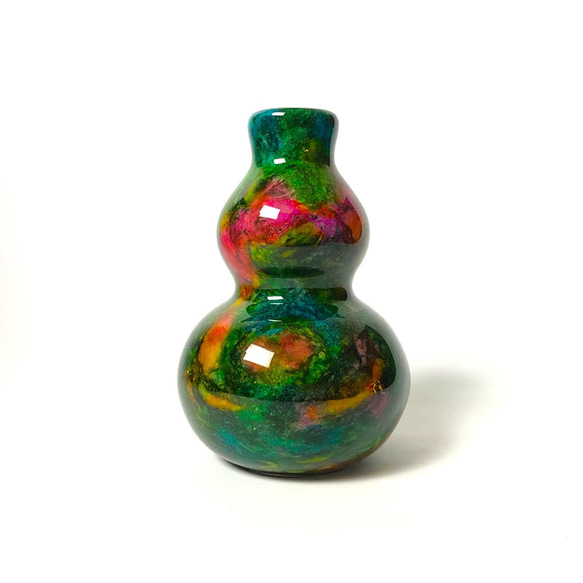 【大藝石代 ARTFINITY】Rainbow Jade Craft Vase 5枚目の画像