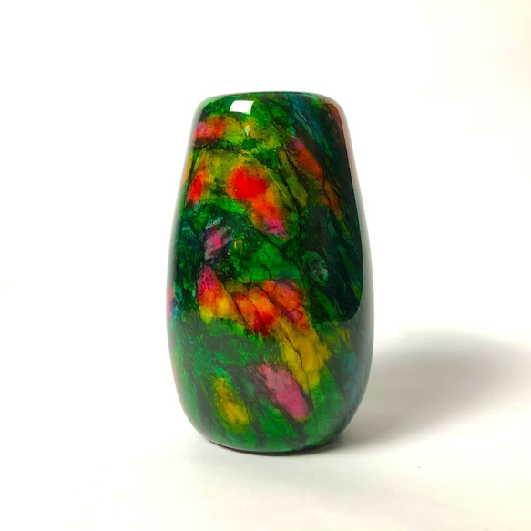 【大藝石代 ARTFINITY】Rainbow Jade Craft Vase 6枚目の画像