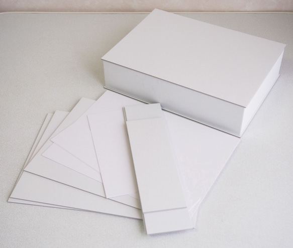 ヨーロッパスタイルのカルトナージュボックス A4サイズ台紙セット