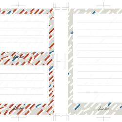 【２枚セット500円】ダウンロード送料無料☆ 小雨 デザインペーパー　包装紙 ラッピング ブックカバー 3枚目の画像