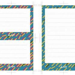 【２枚セット500円】ダウンロード送料無料☆ 小雨 デザインペーパー　包装紙 ラッピング ブックカバー 2枚目の画像