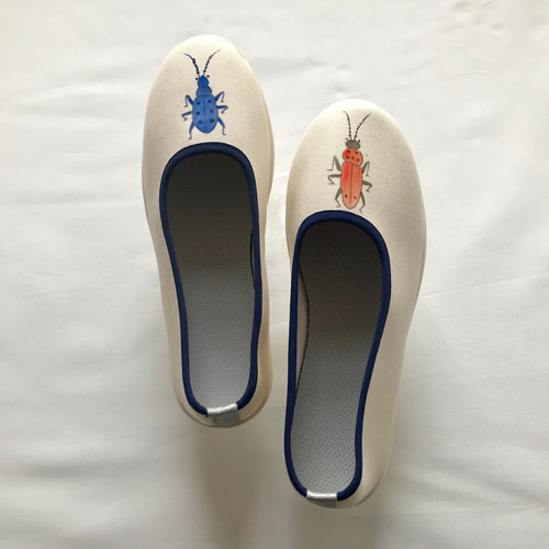 24.5cm ◇主役になる靴◇ オリジナルフラットシューズ むしのくつ 