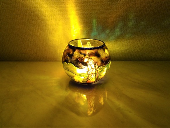 キリスト降誕【羊飼いとベツレヘム】キャンドルホルダー キリスト降誕キャンドルホルダー【羊飼いとベツレヘム】 またしても馬