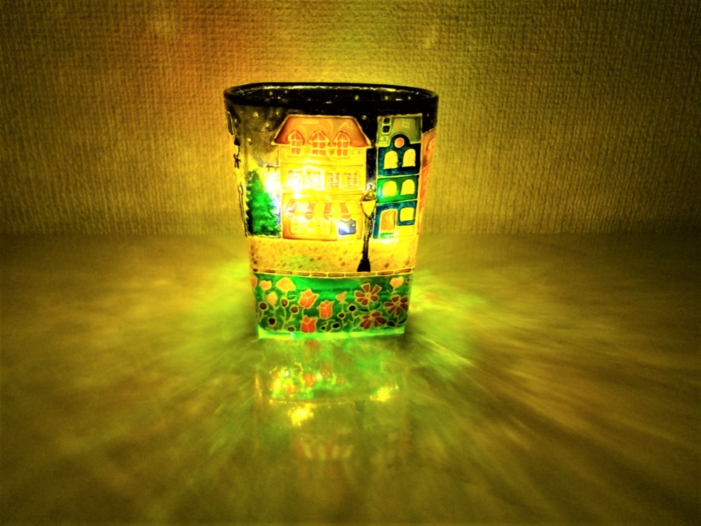 キャンドルホルダー  架空の町：春バージョン 14,200円