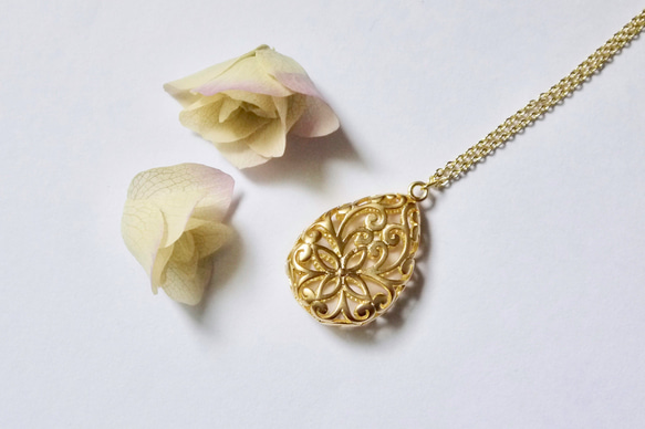 (YUI)インドラマンヌイール　(18金天然石)ネックレス保証書付き Gold ivy necklace】 16kgp ネックレス・ペンダント Une