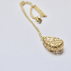 【Gold ivy necklace】 16kgp 4枚目の画像