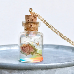 世界一小さなバラ標本ネックレス【永遠】16kgp 1枚目の画像