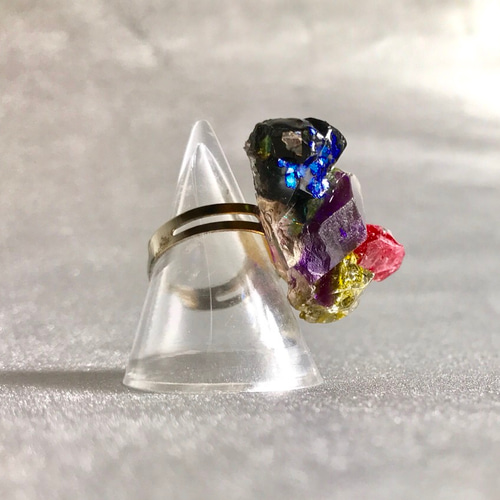 花化石シリーズring【湖の湖畔で】 指輪・リング Une｜crystalscape