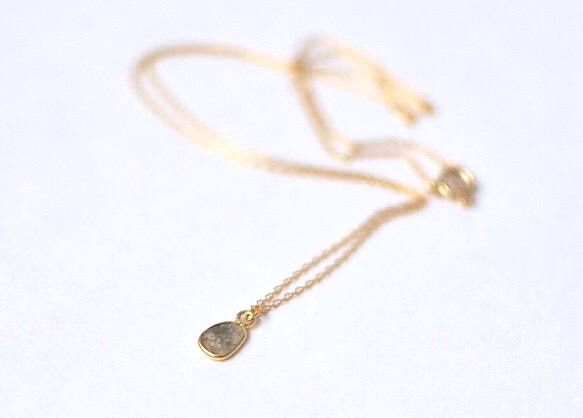 送料無料/18kスライスダイヤモンドネックレス【trust】