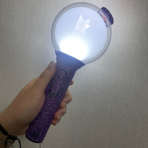 BTS アミボム ラメグリッター ステッカー ペンライト glitter シール 