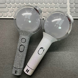 BTS アミボム ラメグリッター ステッカー ペンライト glitter シール 보라하 ボラへ sowoozoo 3枚目の画像