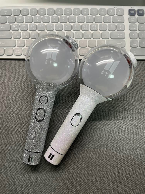 BTS アミボム ラメグリッター ステッカー ペンライト glitter シール 보라하 ボラへ sowoozoo 3枚目の画像