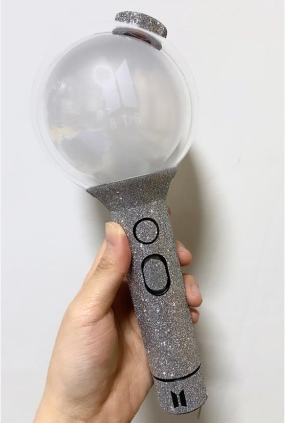 BTS アミボム ラメグリッター ステッカー ペンライト glitter シール 보라하 ボラへ sowoozoo 6枚目の画像