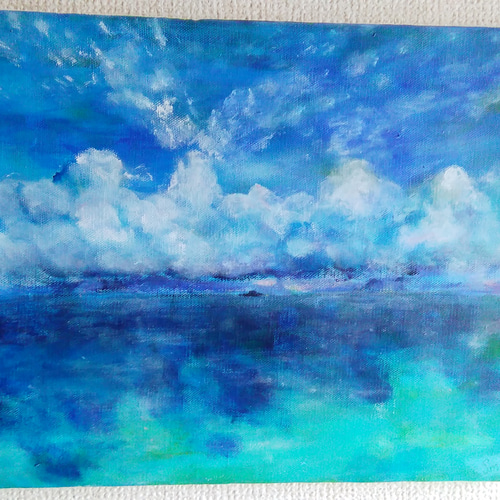 sora.umi～そらと海の境目。 絵画 mauloa 通販｜Creema(クリーマ) 2257623 