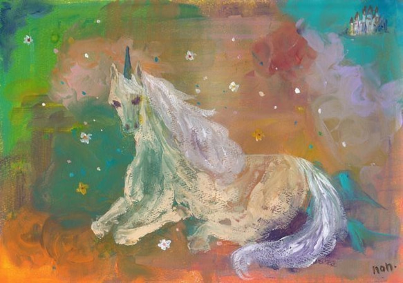 unicorn*Romance（原画）額付き＊ 2枚目の画像
