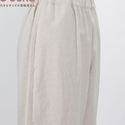 買ってすぐ使える型紙】コクーン切替パンツ【M/L/LL/3L/4L/5L/6L