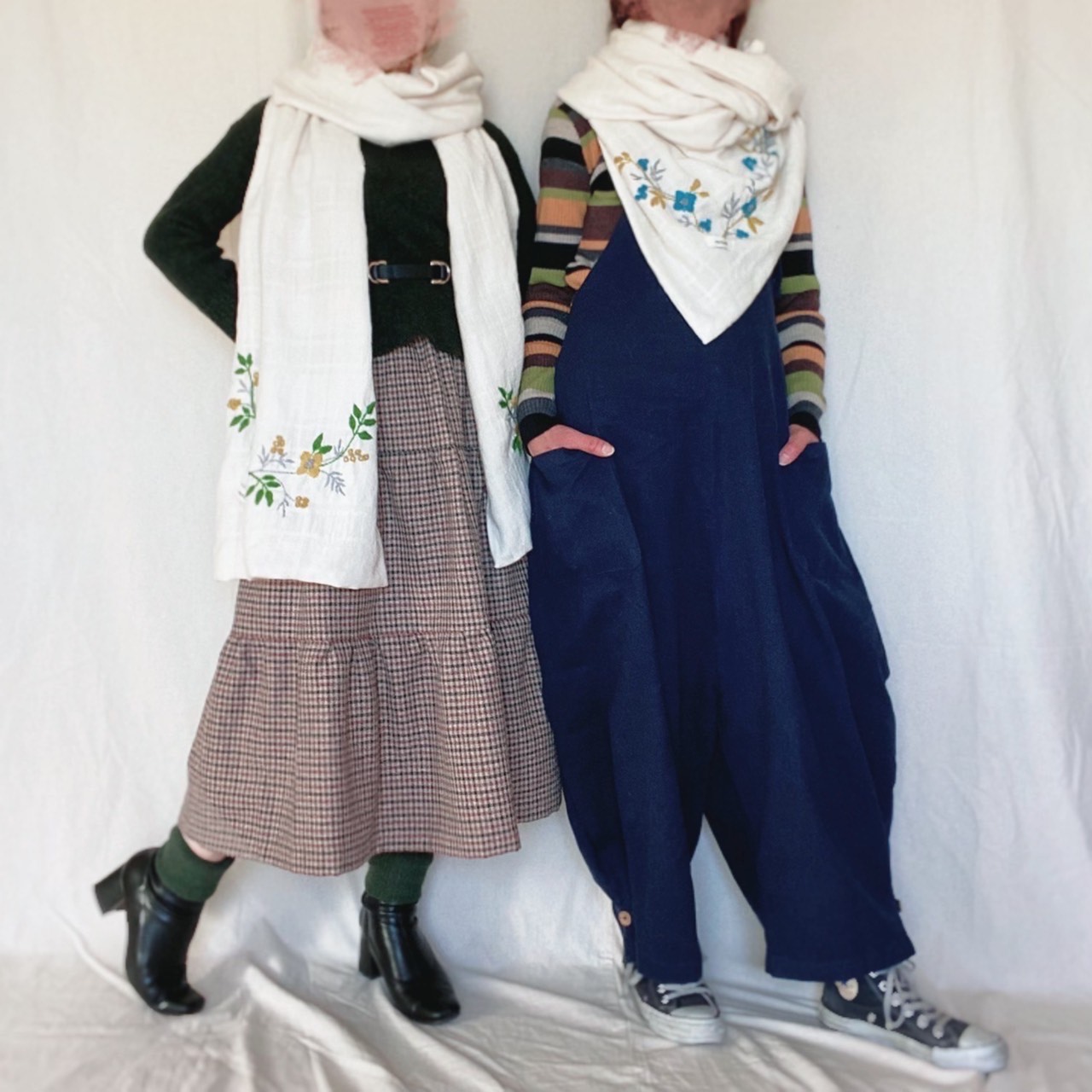 花刺繍のスト－ル