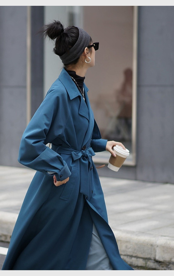 トレンチコート ロングコート - 通販 - guianegro.com.br