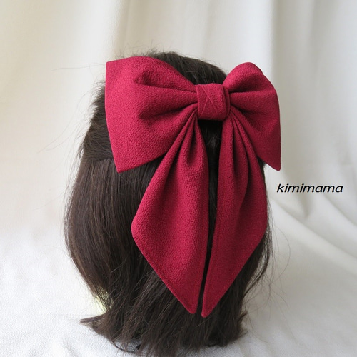 m.y 大きな赤いリボンのヘアアクセサリー とピンクの髪飾り 9b4696ff6b0fd832386bcdd8333ff1