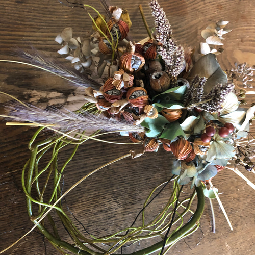 1.秋色紫陽花ハーフリース