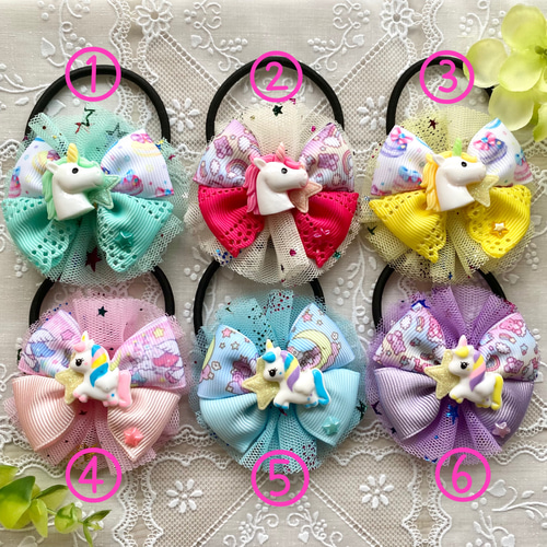 【T-328】ゆめかわヘアゴム　チュールヘアゴム　キッズヘアアクセサリー 楽天市場】2本セットシュシュ◎星柄オーロラチュールデザイン