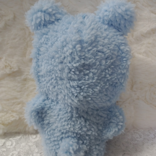 クマ耳着ぐるみ～～水色～～ 15cm着ぐるみ ぬい服 その他人形 アスヨイ