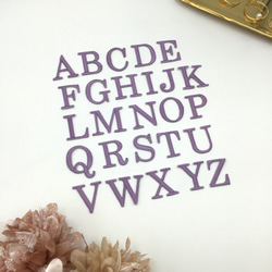 ＼全5色／ セリフ体 イニシャル 刺繍 ワッペン アップリケ アルファベット ローマ字 3枚目の画像