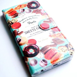 iPhone case (手帳型) for 5/5s/6/6s 【SWEETS FACTORY】 2枚目の画像