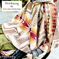 Piro Racing by BEAMS DESIGN US FABRIC PONCHO ピロレーシング バイ ビームス 2枚目の画像