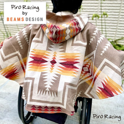 Piro Racing by BEAMS DESIGN US FABRIC PONCHO ピロレーシング バイ ビームス 3枚目の画像